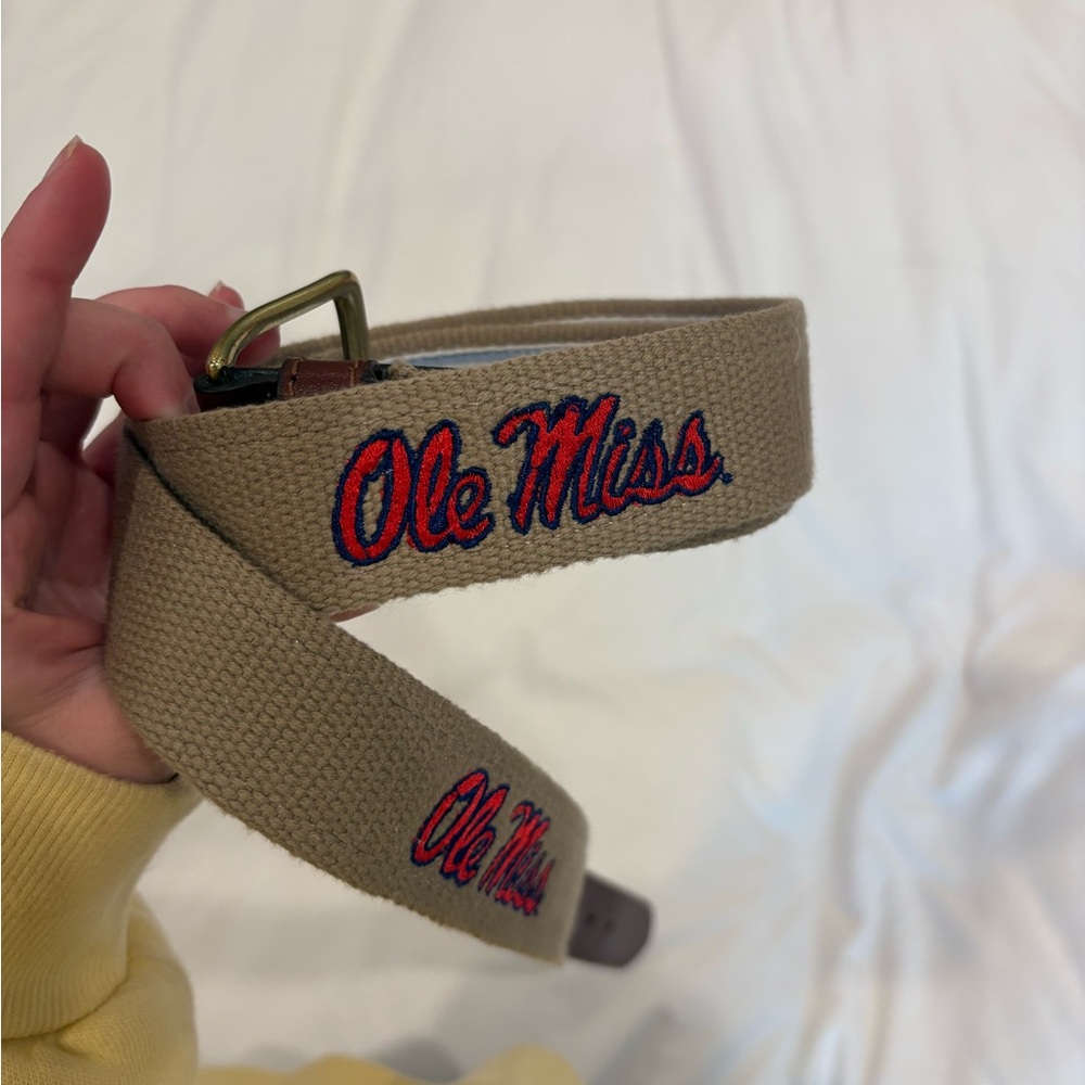 Ole Miss Embroidered Belt